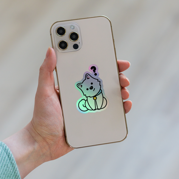 Brighten Your World: Discover Rexeey's Holographic Stickers Inspired by Samoyed and Japanese Spitz Breeds