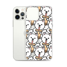 Load image into Gallery viewer, Rexeey - Transparent Bubble Tea Rex iPhone Case