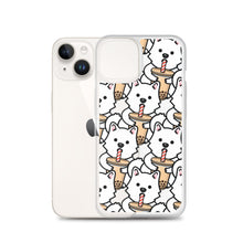 Load image into Gallery viewer, Rexeey - Transparent Bubble Tea Rex iPhone Case